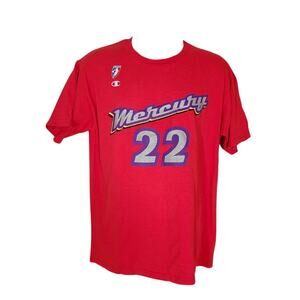 Champion WNBA Mercury number 22 signed Jennifer Gillom t-shirt size large